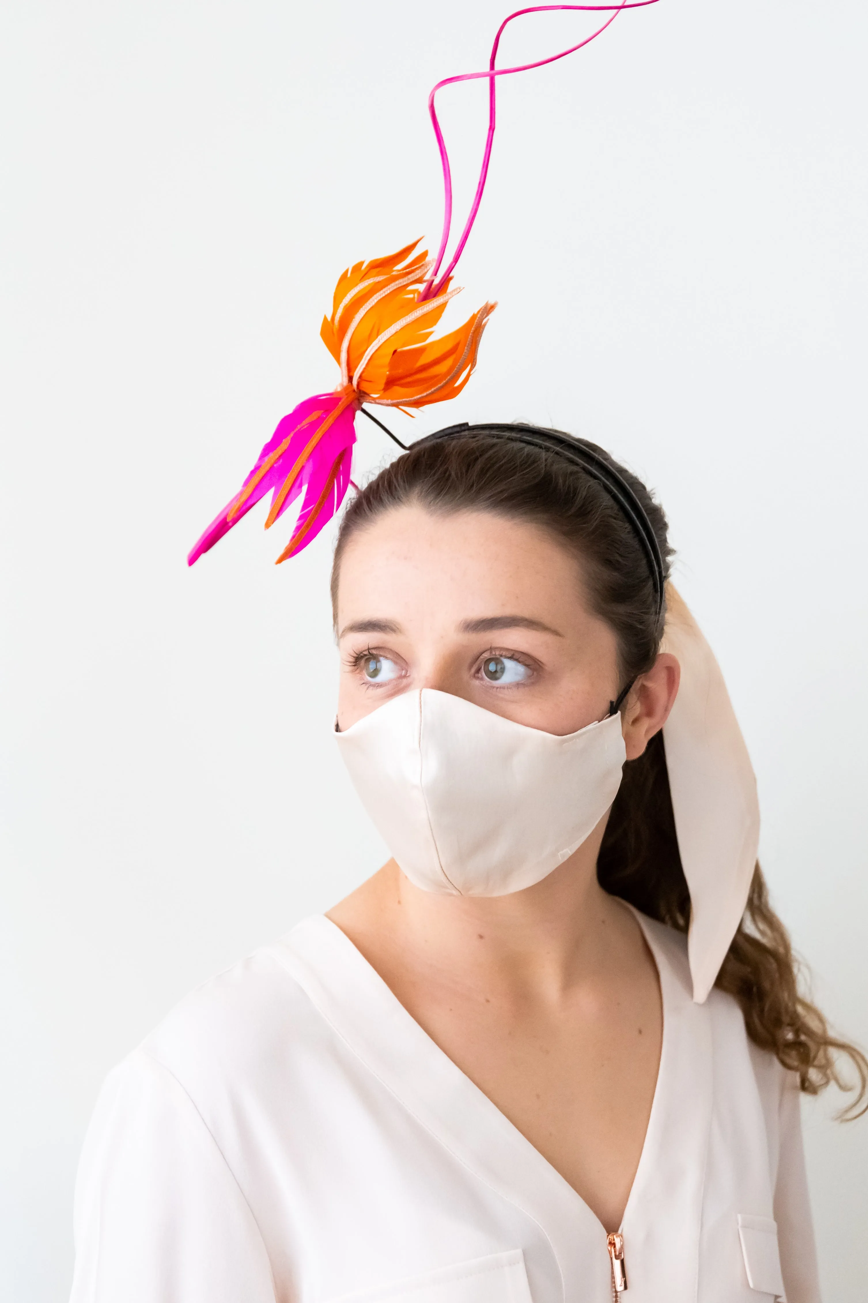Silk Satin Face Mask :  made to order, options available