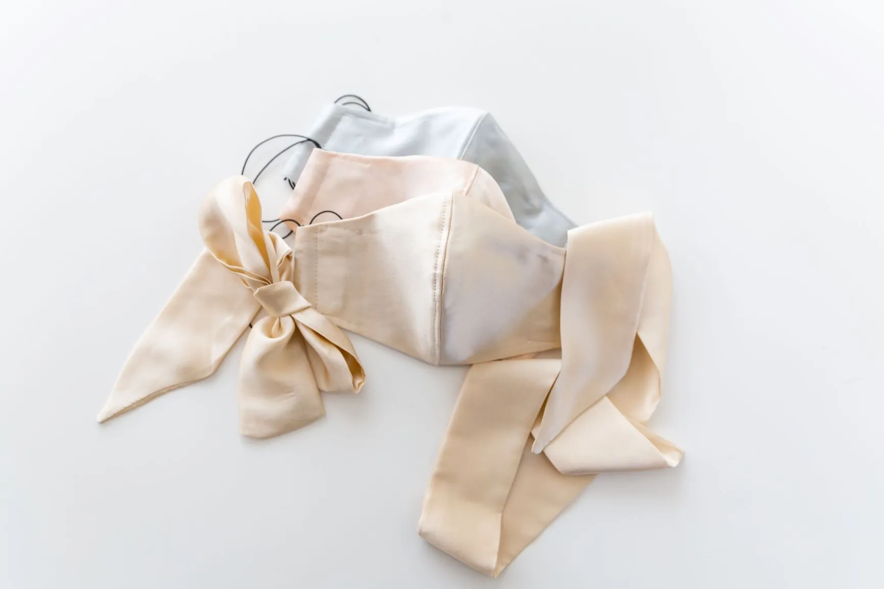 Silk Satin Face Mask :  made to order, options available