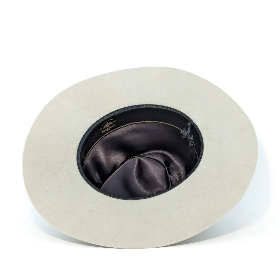Silver Belly Pinched Teardrop - Custom Felt Hat