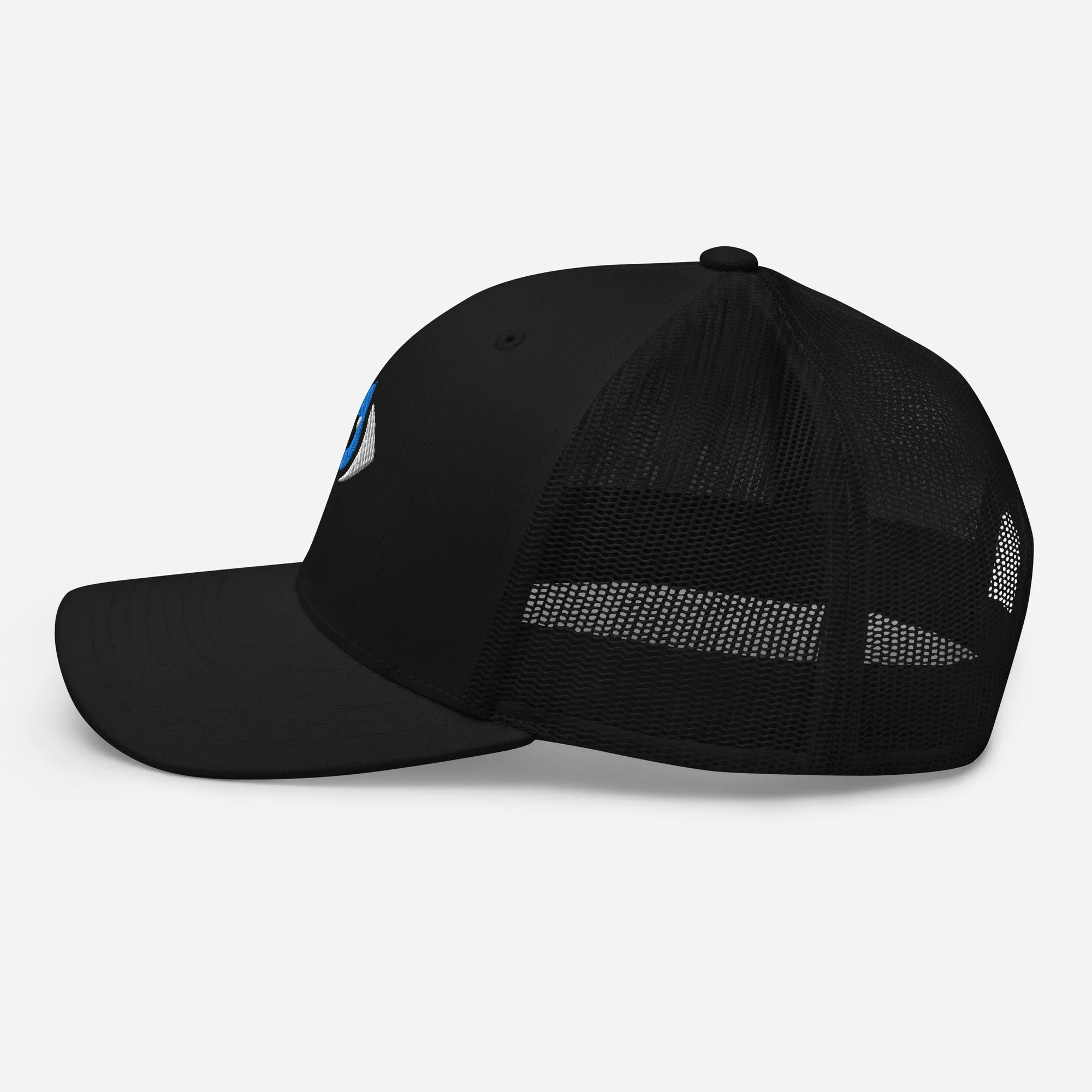 Six-Panel Trucker Cap Black