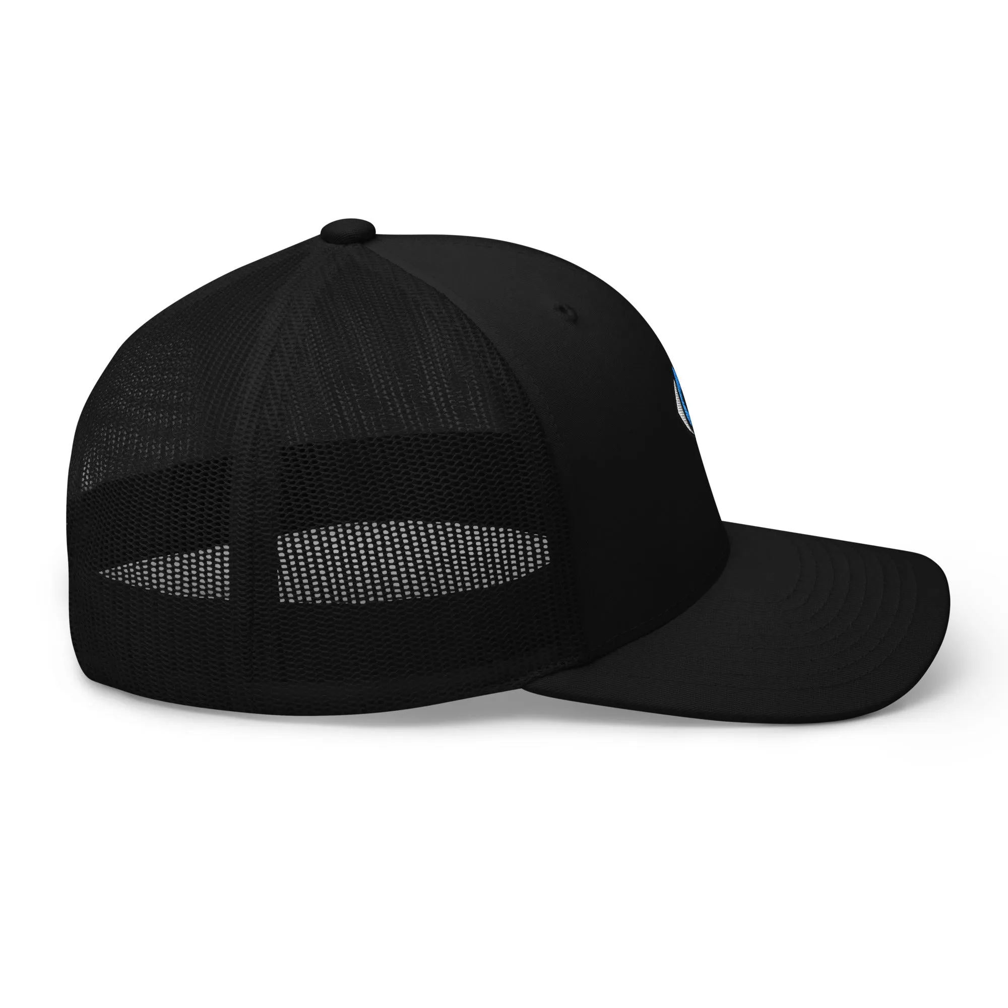 Six-Panel Trucker Cap Black