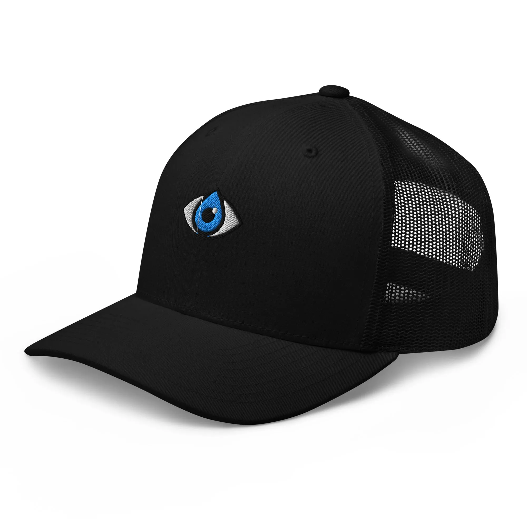 Six-Panel Trucker Cap Black