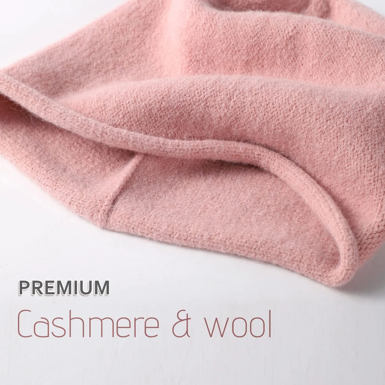 Slouchy Beanie Winter Cashmere Knitted Warm Hat