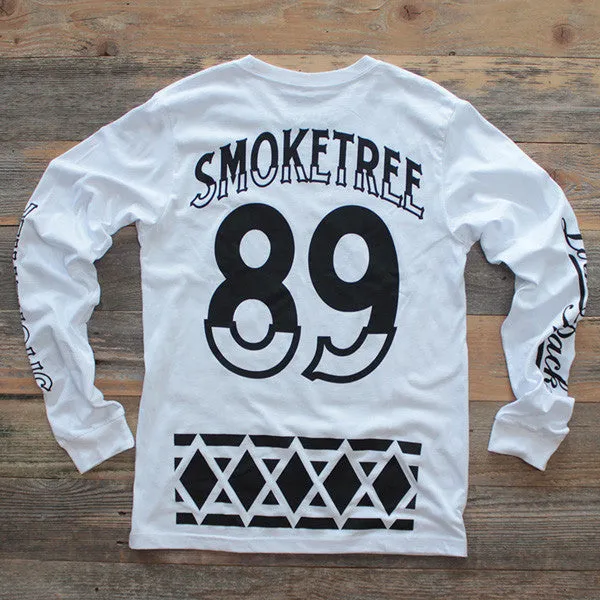Smoke Tree Jersey Tee White L/S