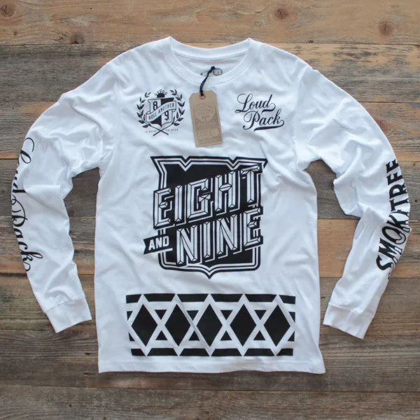Smoke Tree Jersey Tee White L/S