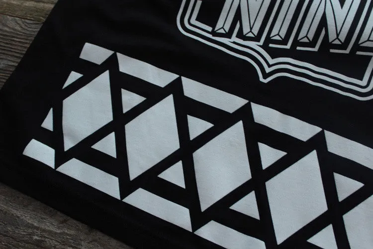 SmokeTree Hockey Jersey Tee Black