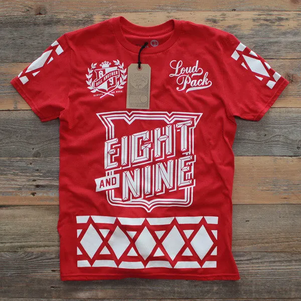 SmokeTree Hockey Jersey Tee Red
