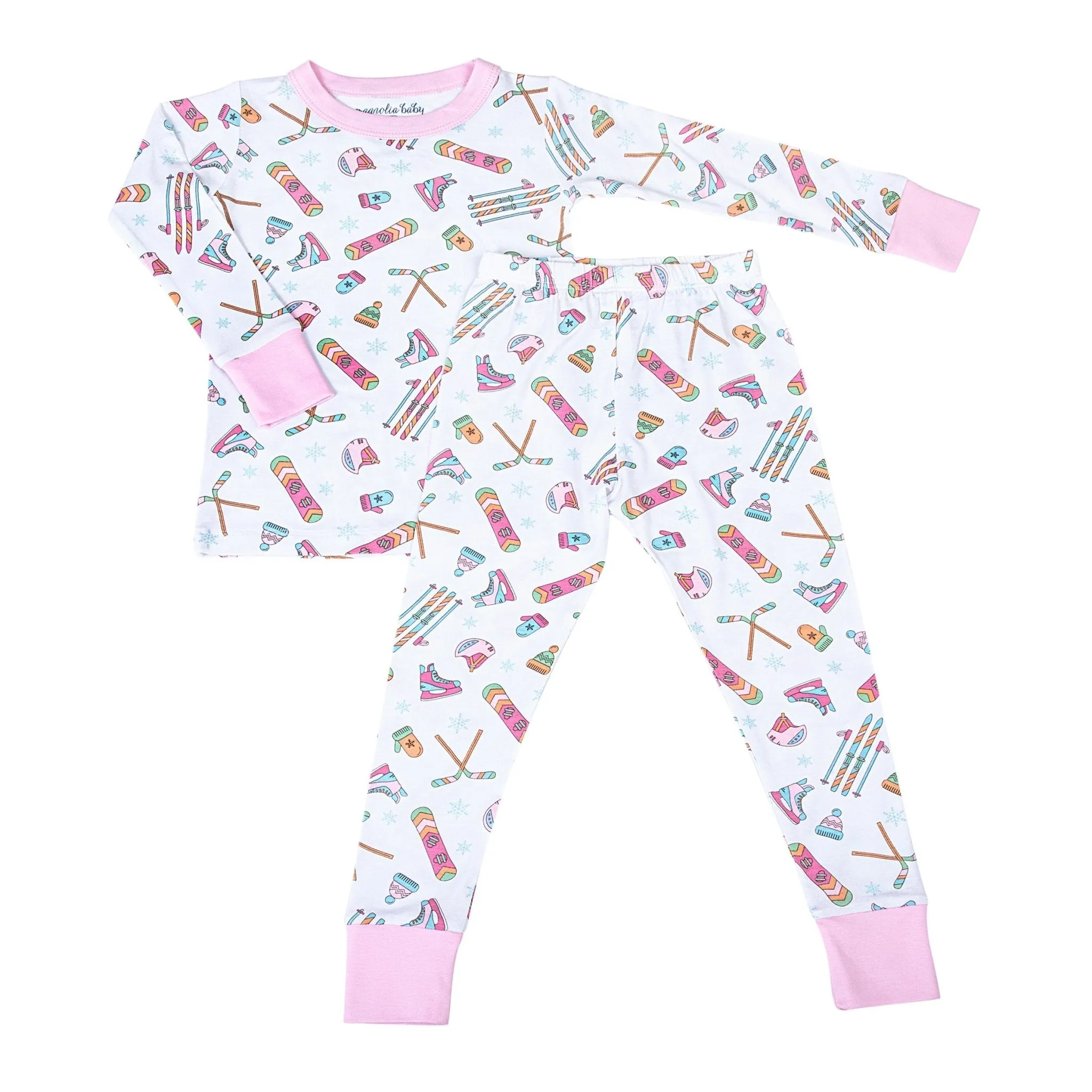 Snow Ready! Long Pajamas - Pink