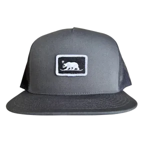 Snowboard Bear 5-Panel Mesh Snapback Trucker Hat