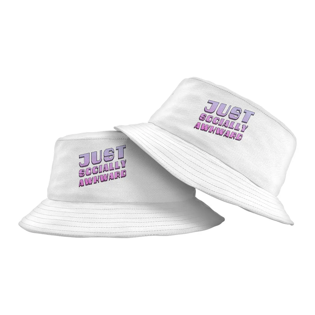 Socially Awkward Bucket Hat - Trendy Hat - Illustration Bucket Hat