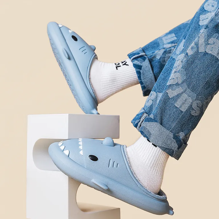 Soft Bottom Cartoon Shark clogs House Shoes | Brodtica.com