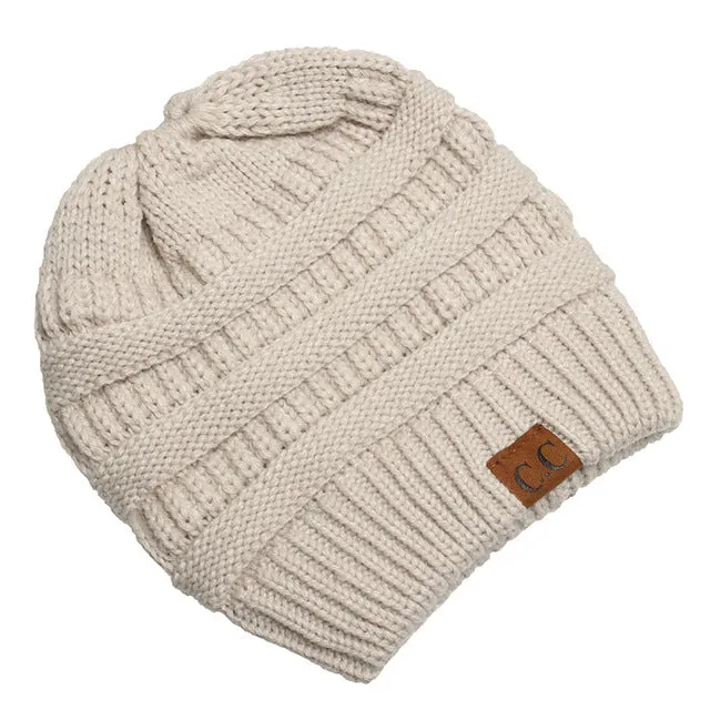 Soft Knit Ponytail Beanie 2018
