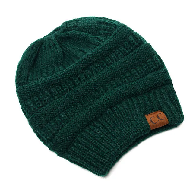Soft Knit Ponytail Beanie 2018