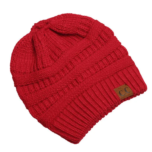 Soft Knit Ponytail Beanie 2018