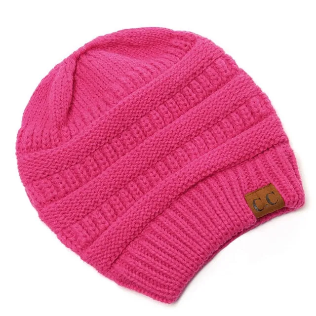 Soft Knit Ponytail Beanie 2018