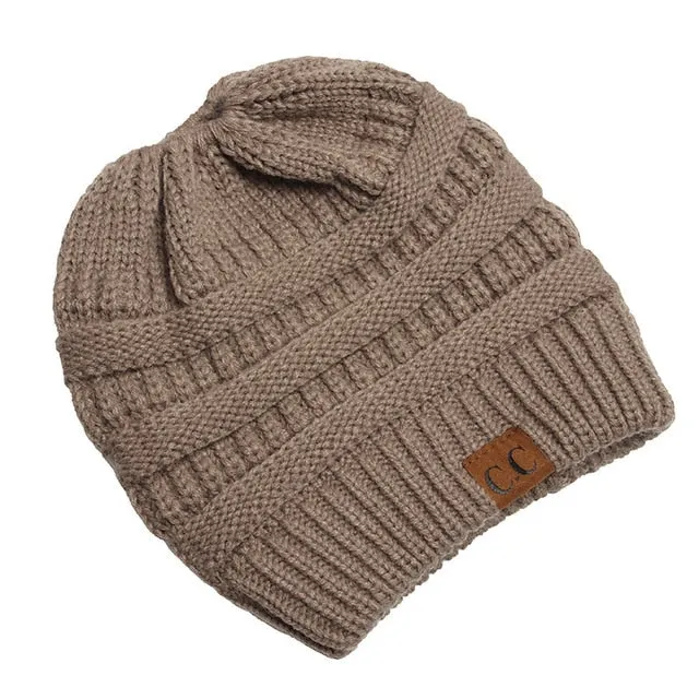 Soft Knit Ponytail Beanie 2018