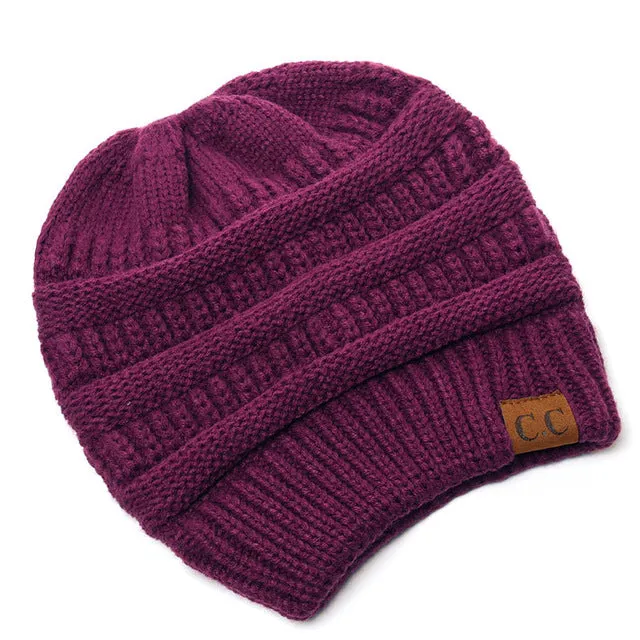 Soft Knit Ponytail Beanie 2018