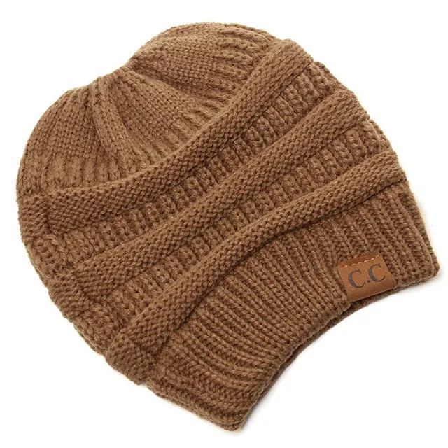 Soft Knit Ponytail Beanie 2018