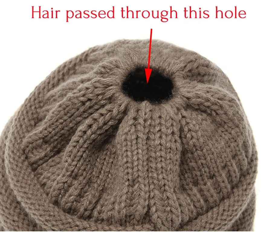Soft Knit Ponytail Beanie 2018