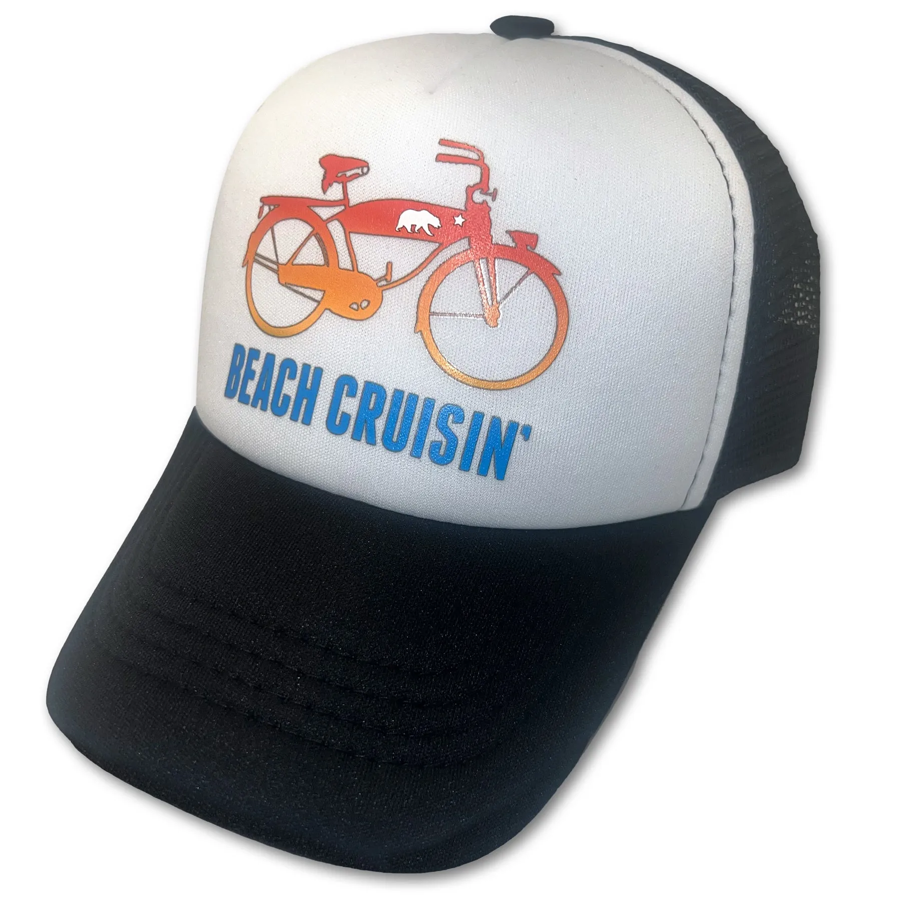 Sol Baby Beach Cruisin' Bicycle Black Trucker Hat