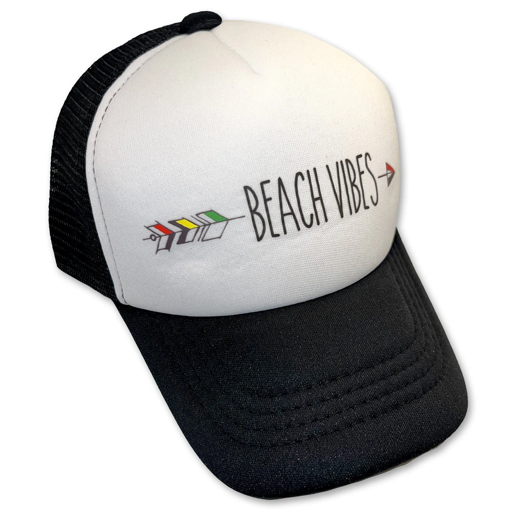 Sol Baby Beach Vibes Black Trucker Hat