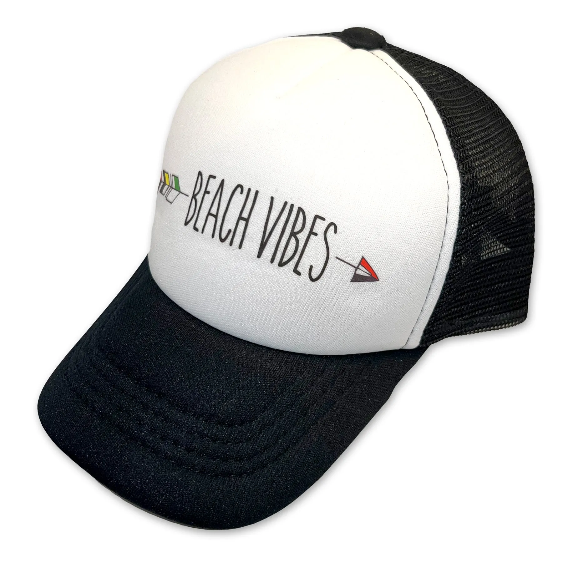 Sol Baby Beach Vibes Black Trucker Hat