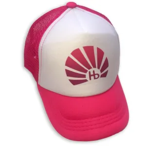 Sol Baby Hermosa Beach Hb Sunburst Pink Trucker Hat