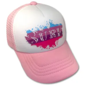 Sol Baby Surf Splash Pink Trucker Hat