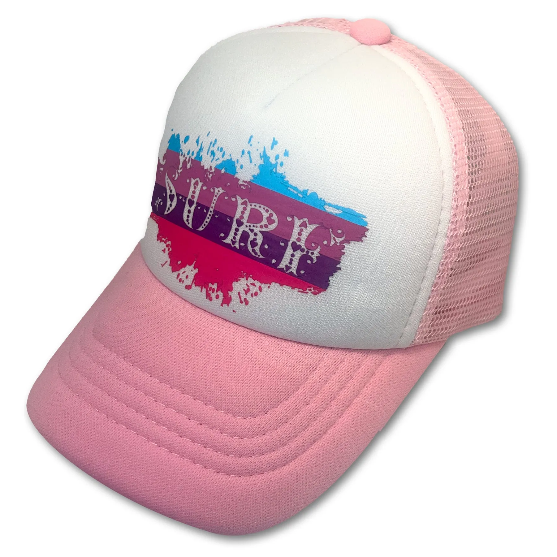 Sol Baby Surf Splash Pink Trucker Hat