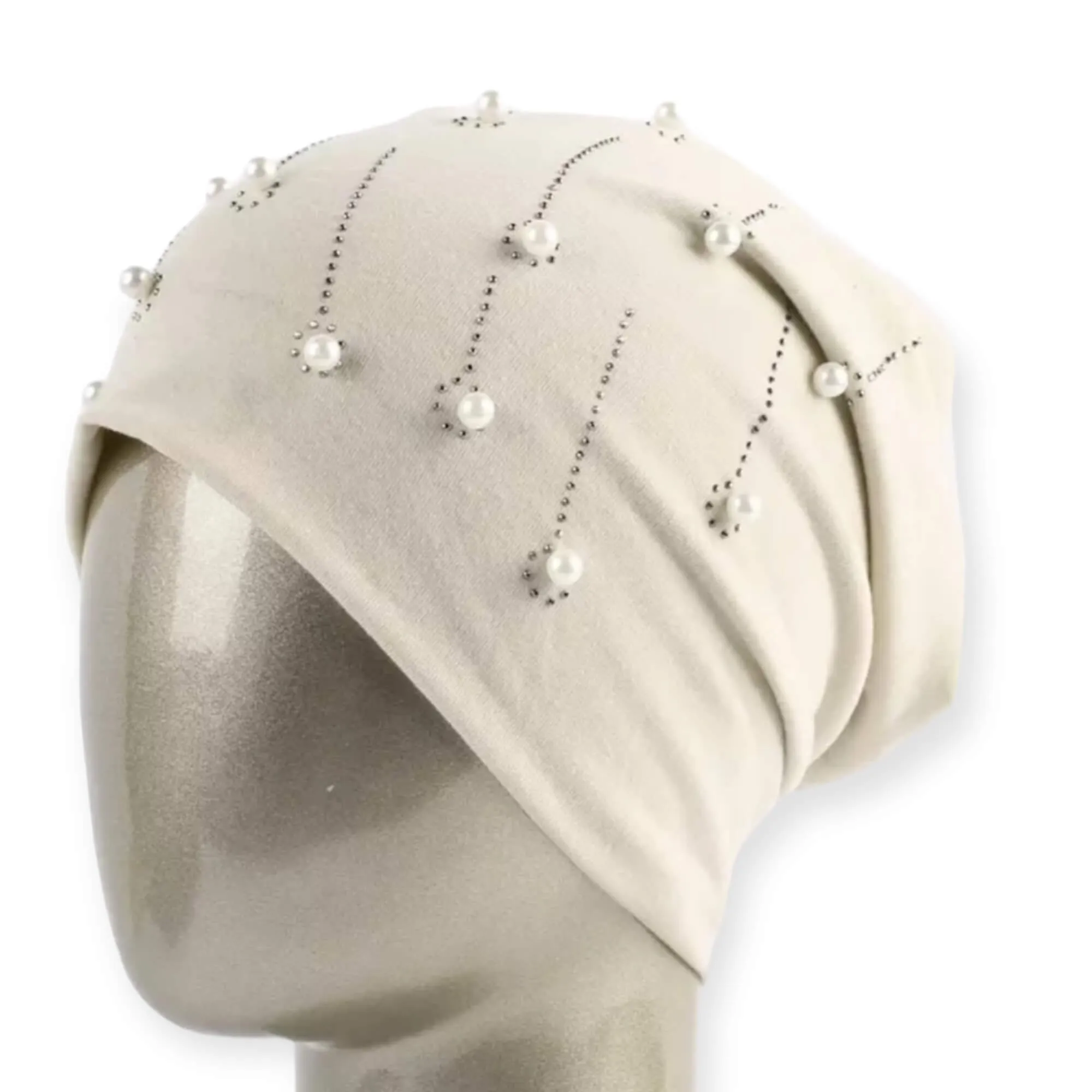 Sparkling Pearls Jersey Beanies