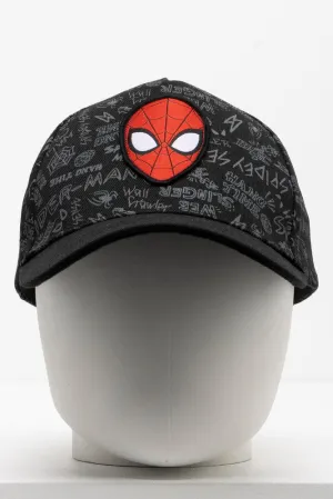 Spider-Man Peak Cap Black