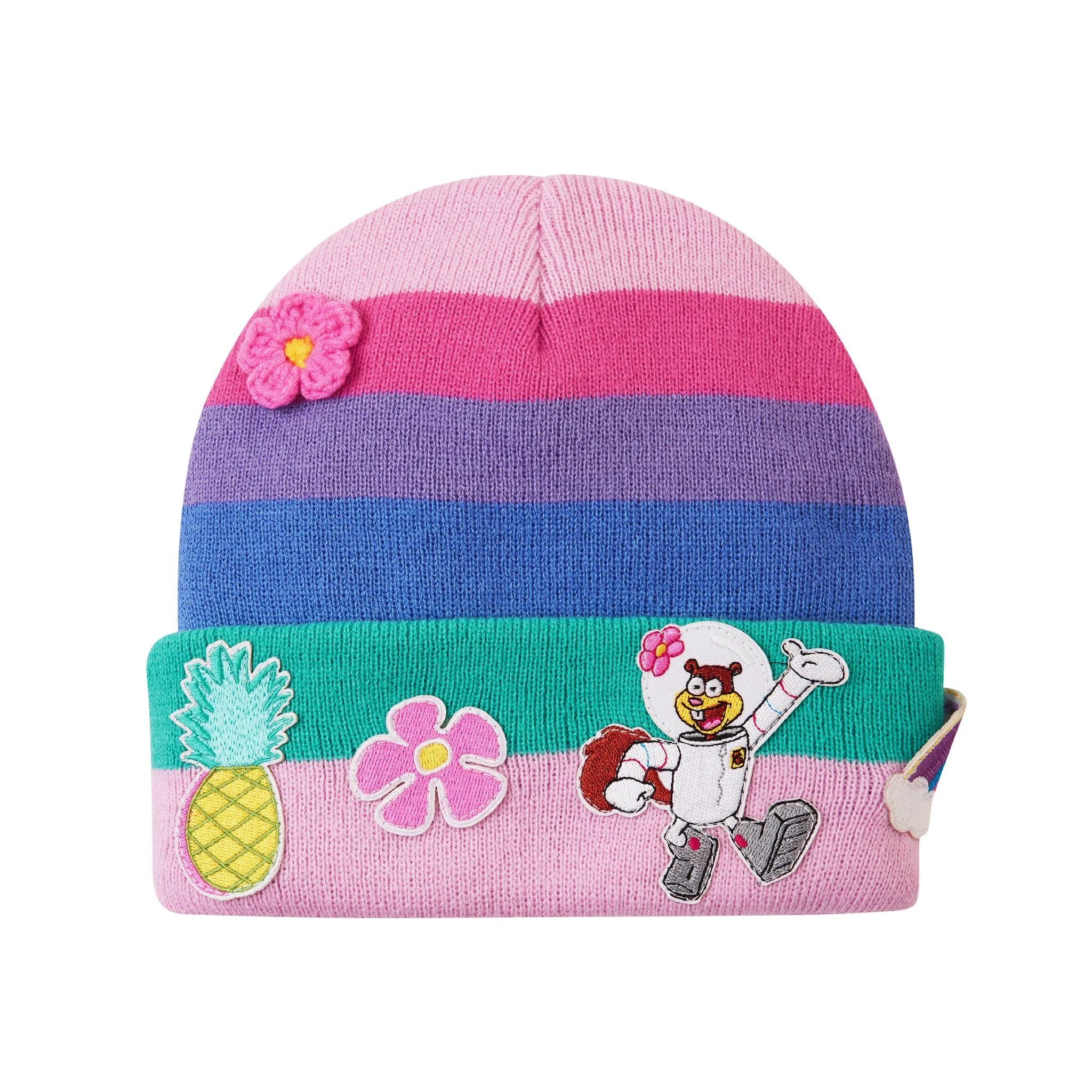 SpongeBob SquarePants™ x Andy & Evan® | Kids (2-14) Rainbow Hat & Mittens