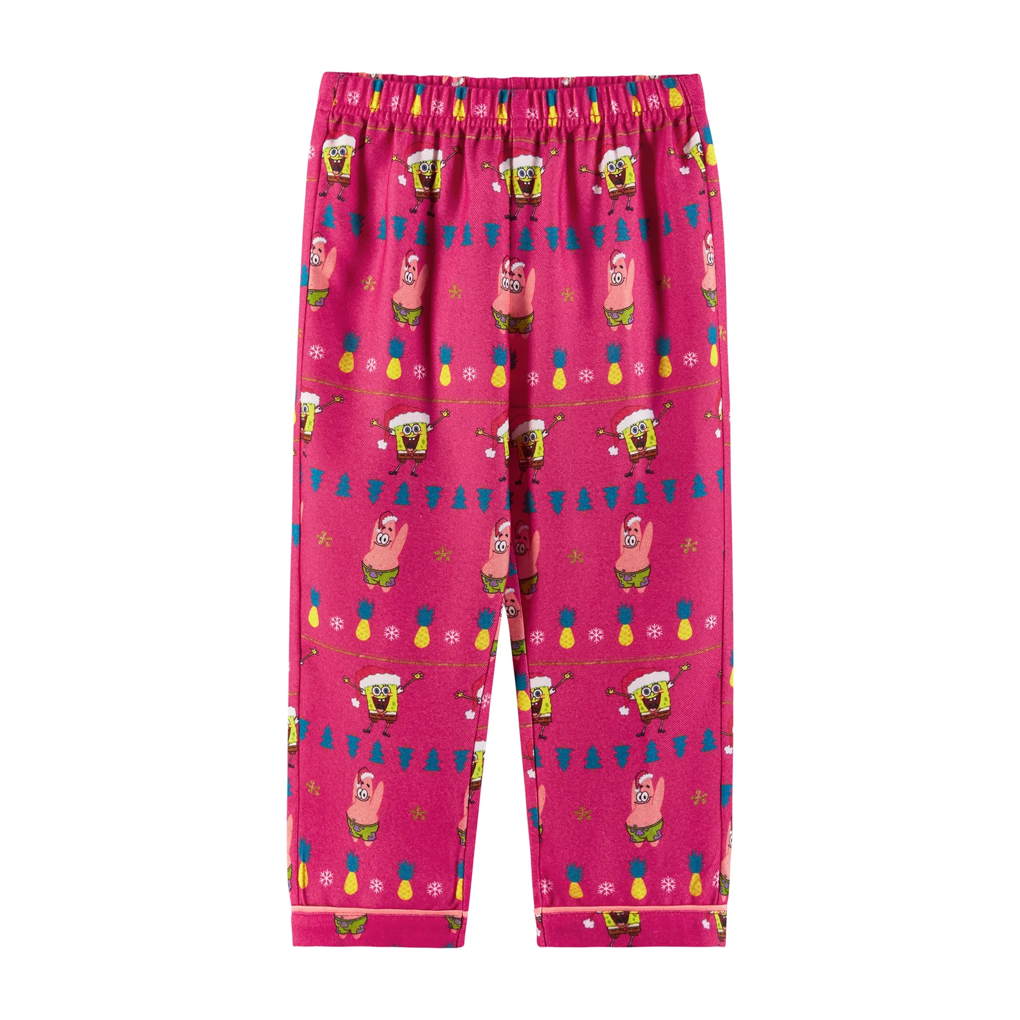 SpongeBob SquarePants™ x Andy & Evan® | Kids (2-16) Fair Isle Pajama Set | Pink