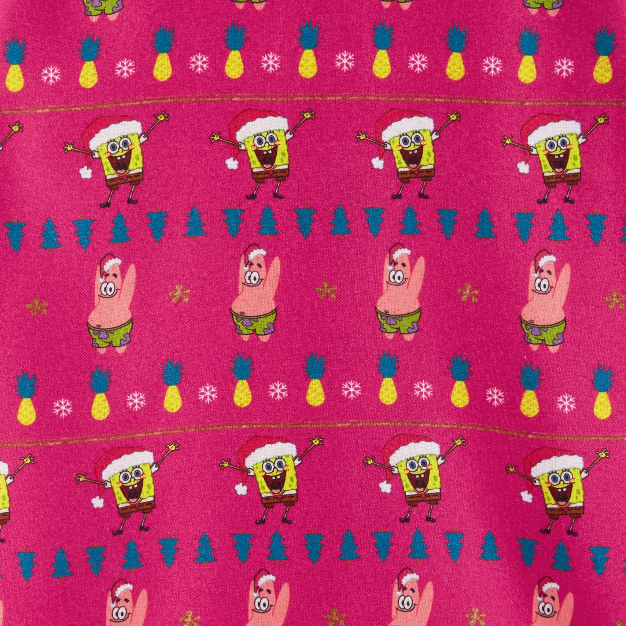SpongeBob SquarePants™ x Andy & Evan® | Kids (2-16) Fair Isle Pajama Set | Pink