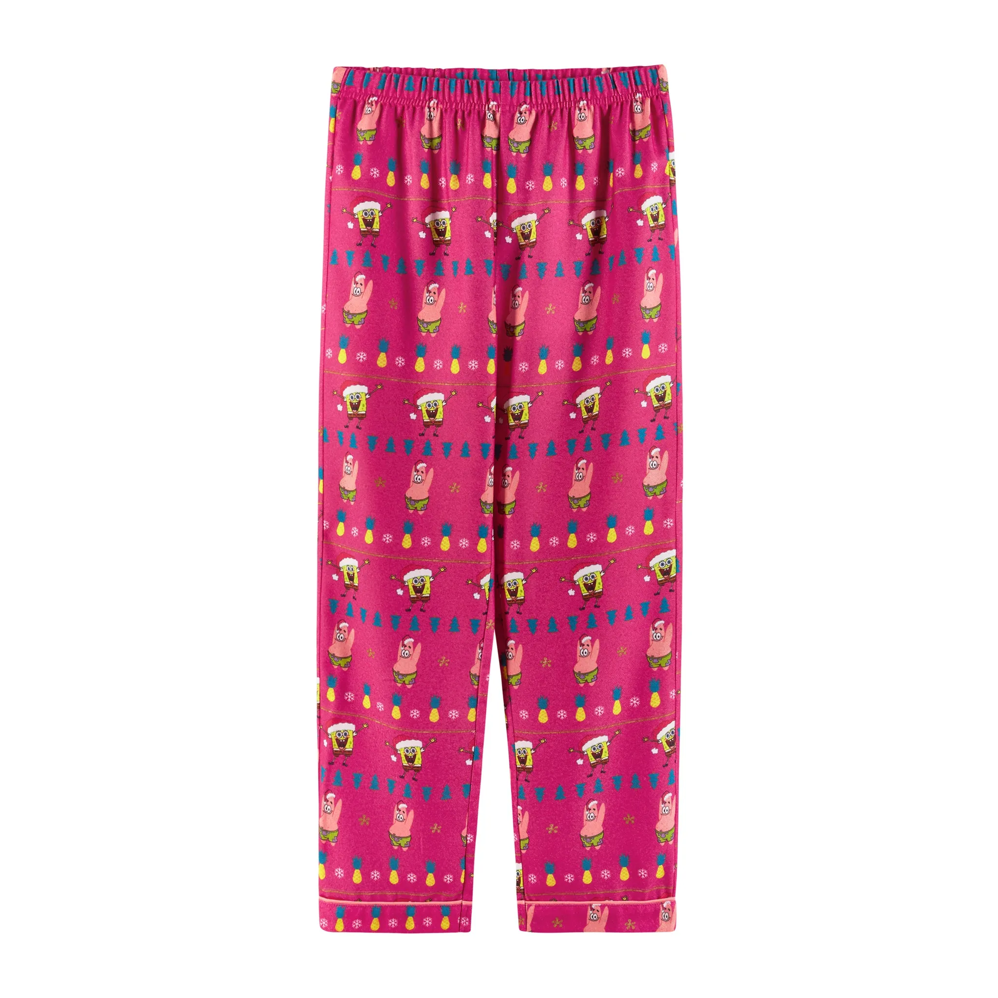 SpongeBob SquarePants™ x Andy & Evan® | Kids (2-16) Fair Isle Pajama Set | Pink
