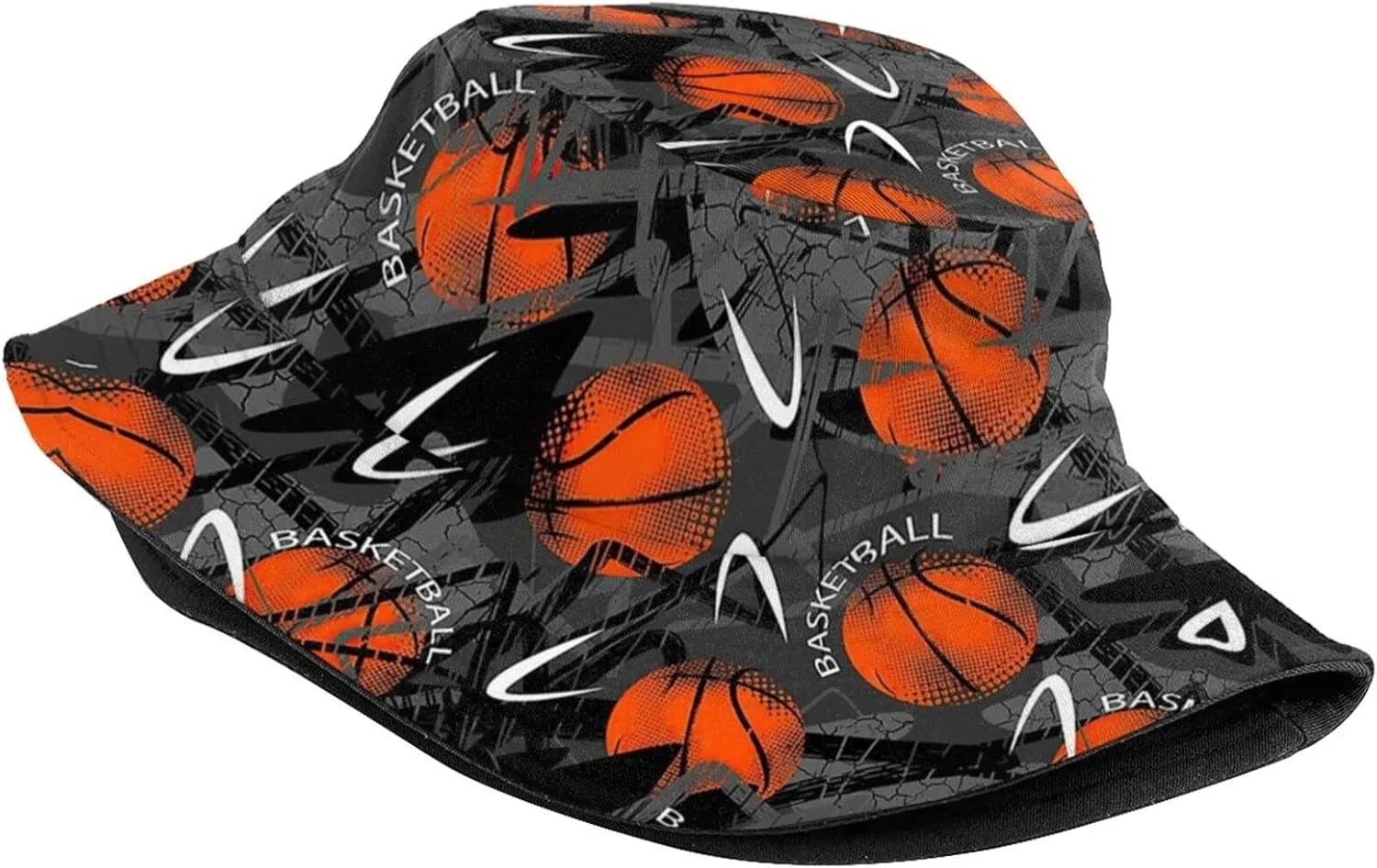 Sports Basketball Bucket Hat Wide Brim UV Protection Sun Hat Boonie Hats Fishing Hiking Outdoor Hats for Men and Women