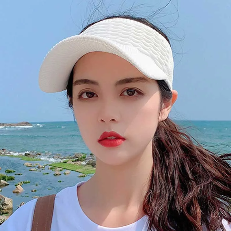 Sporty Empty Top Outdoor Summer Sun Visor for Women