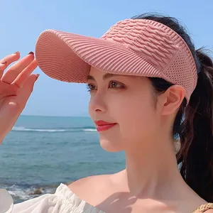 Sporty Empty Top Outdoor Summer Sun Visor for Women