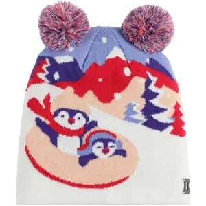 Spyder Penguin Double Pom Hat (2024) - Girls