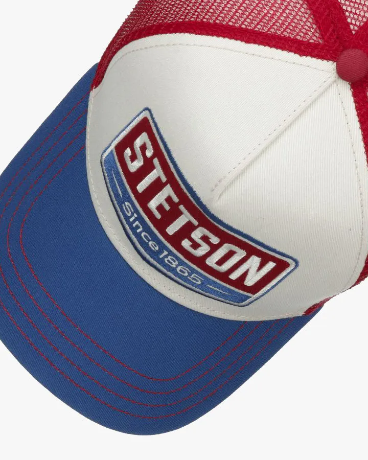 Stetson Gasoline Trucker Cap - Blue / Red