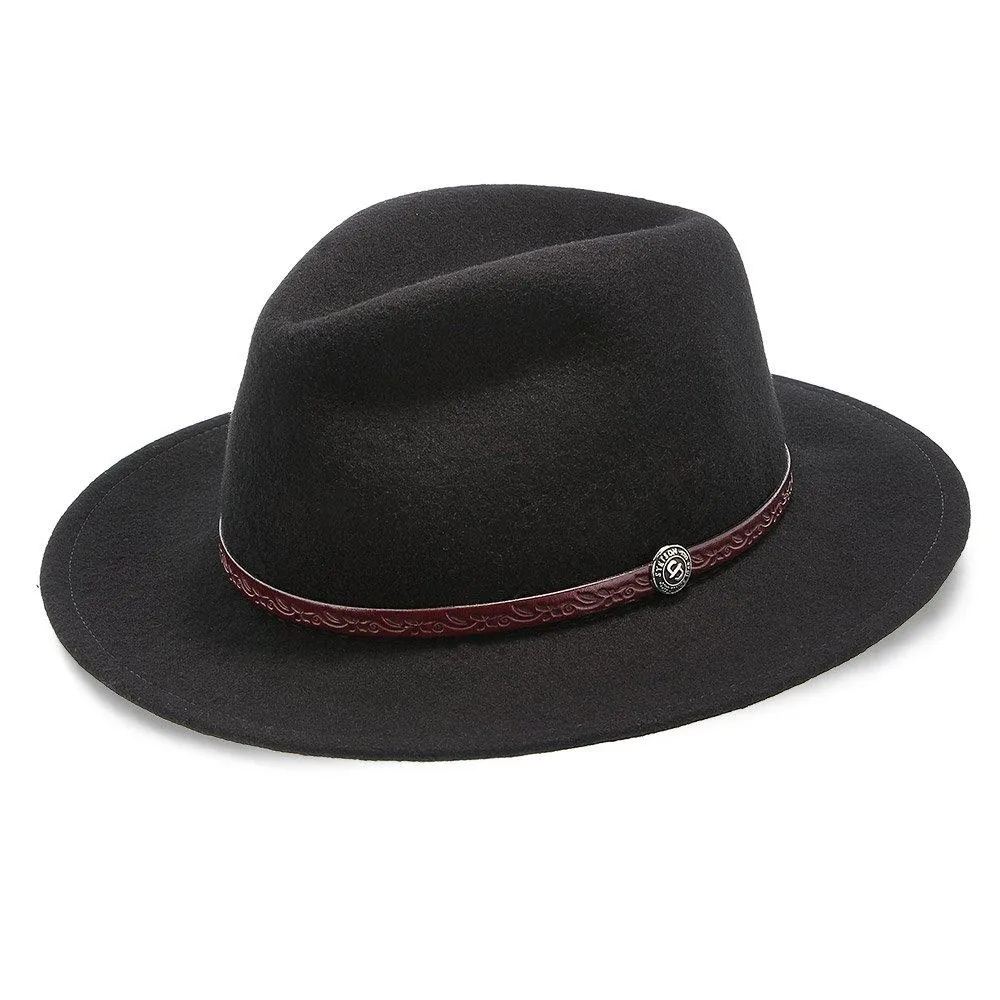 Stetson I Cromwell Wool Felt Fedora I Black