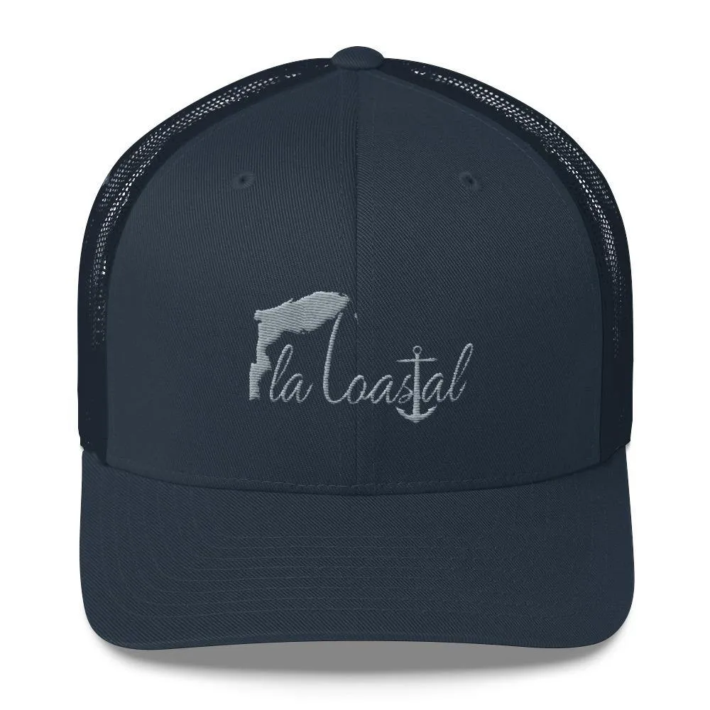 Stone Grey Retro Trucker
