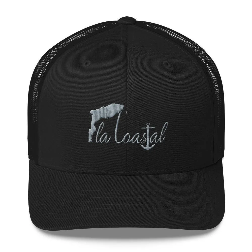 Stone Grey Retro Trucker