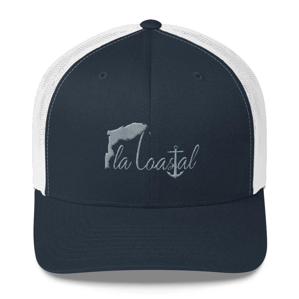 Stone Grey Retro Trucker