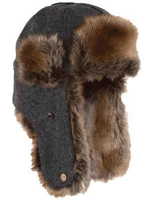 Stormy Kromer Northwoods Trapper Hat - Insulated Wool Winter Hat with Ear Flaps