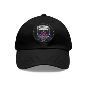 Strong Power Hat with Leather Patch (Round)  - EmpressKorea