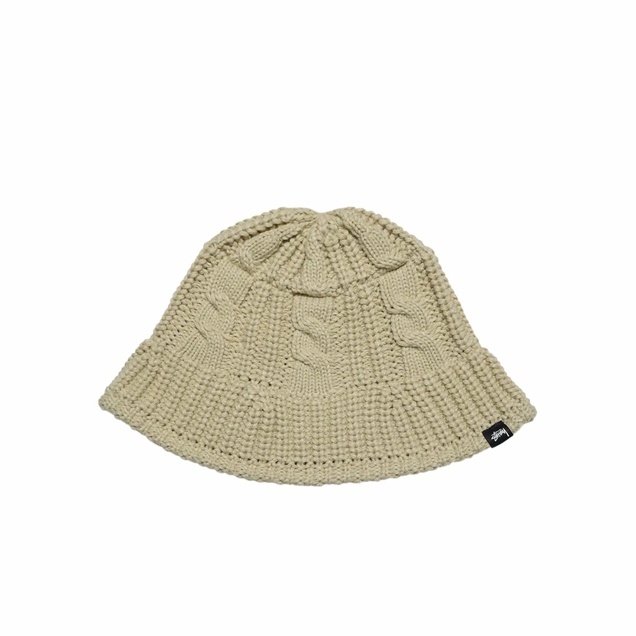 Stüssy Cable Knit Bucket Hat (Oat)