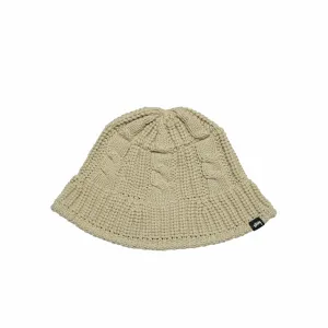 Stüssy Cable Knit Bucket Hat (Oat)