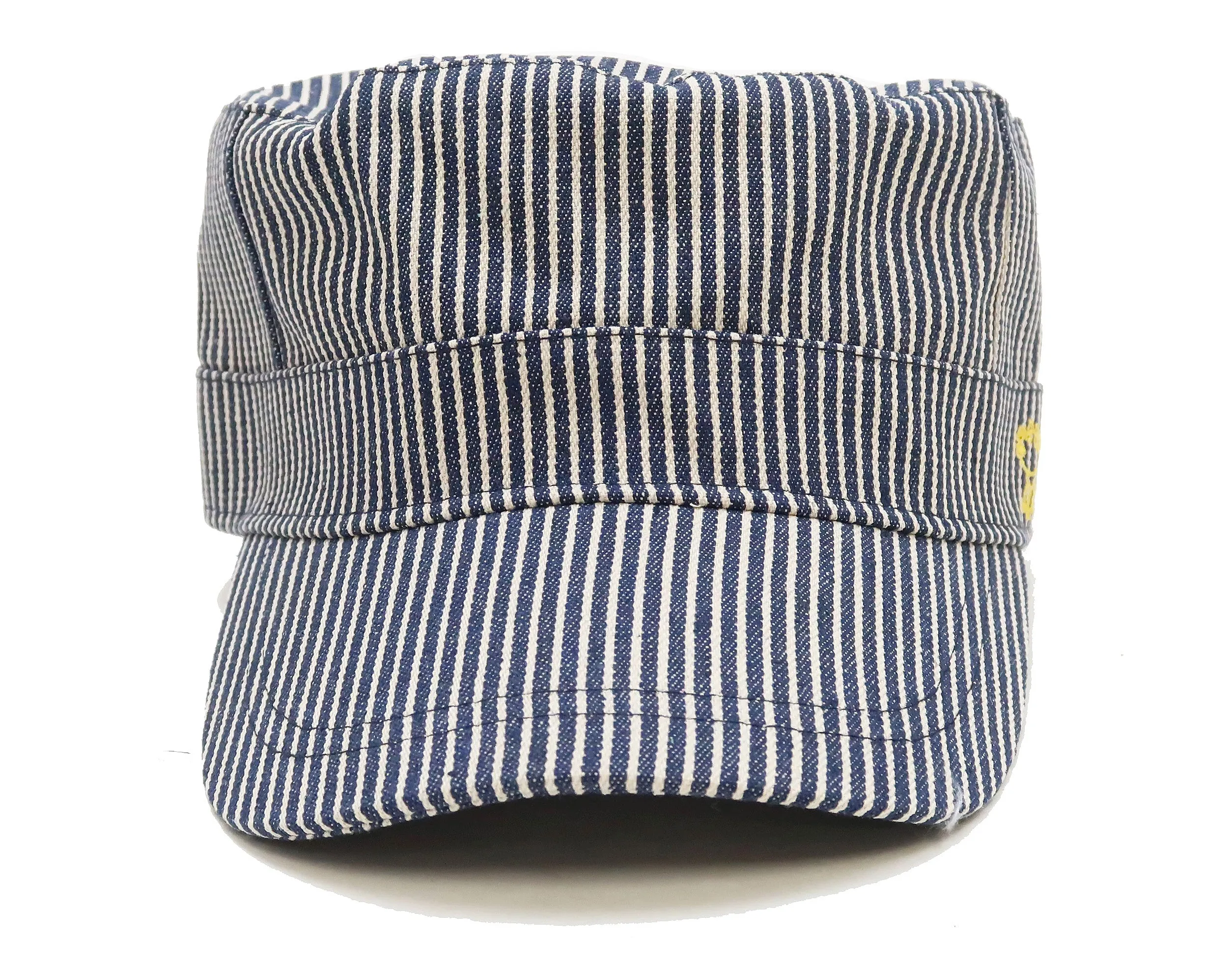 Studio D'artisan Hickory Work Cap Men's Adjustable Flat Top Railroad Engineer Hat 7222H