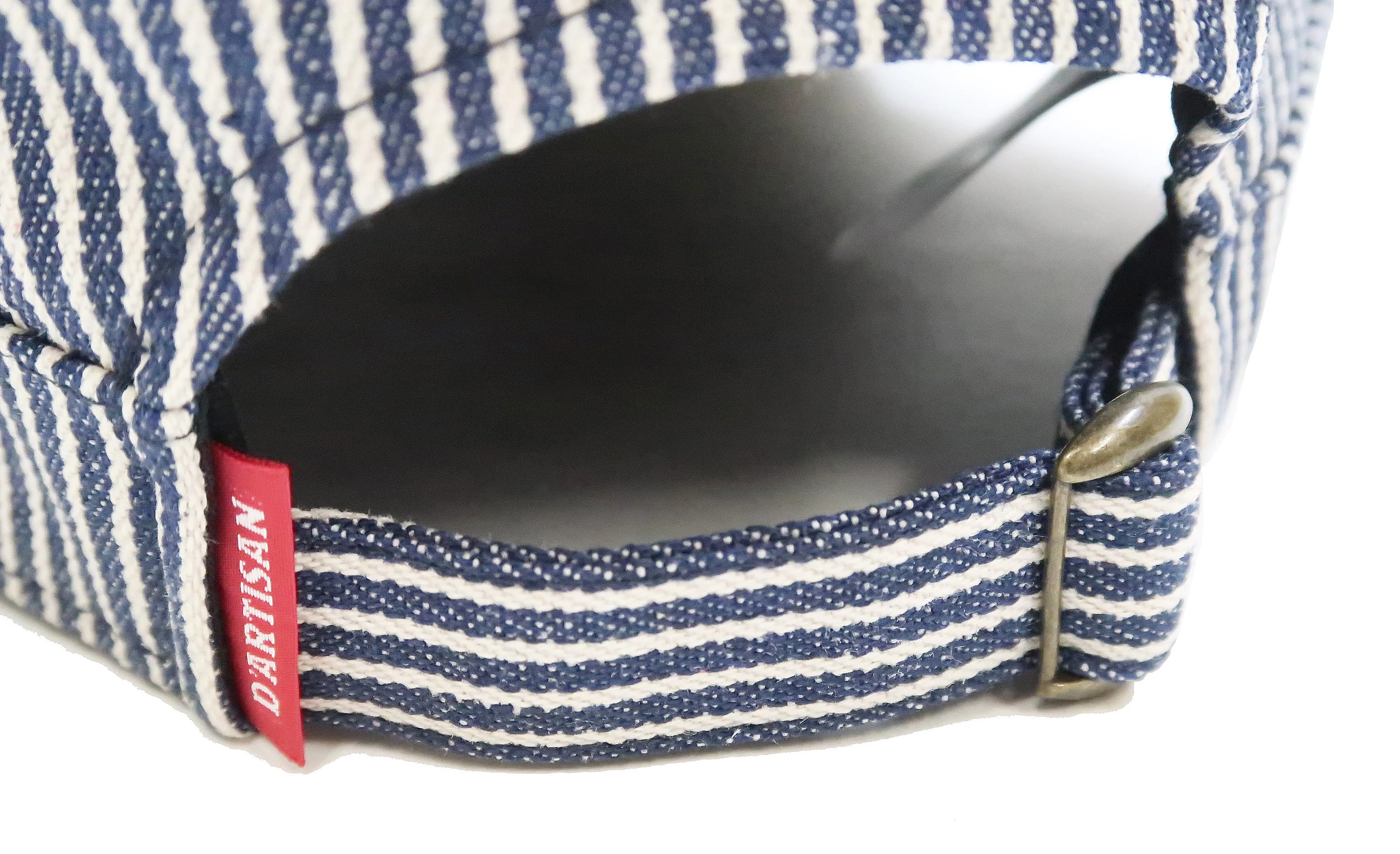 Studio D'artisan Hickory Work Cap Men's Adjustable Flat Top Railroad Engineer Hat 7222H